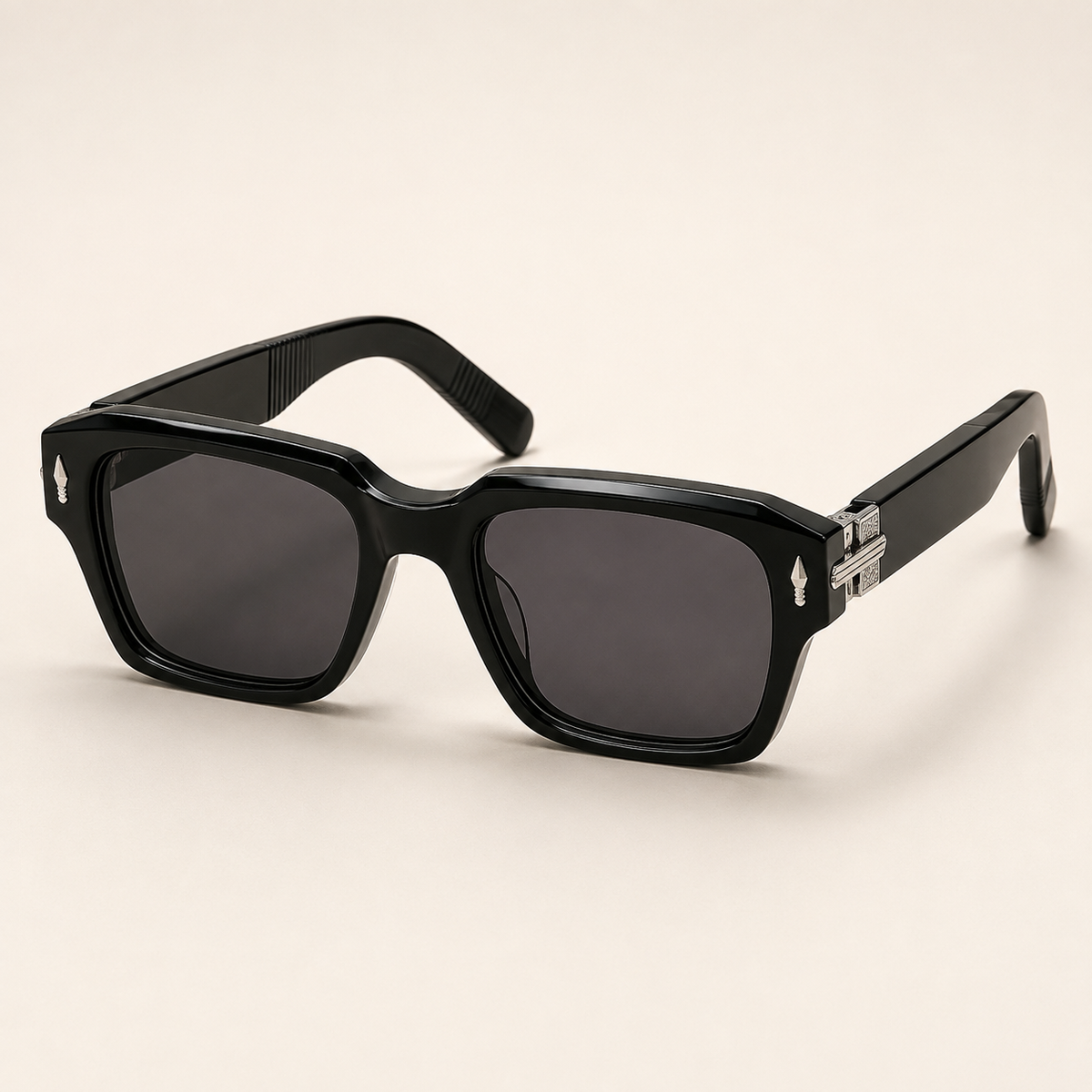 SOVEREIGN Shadow Black Rectangle Sunglasses – UV400 Unisex