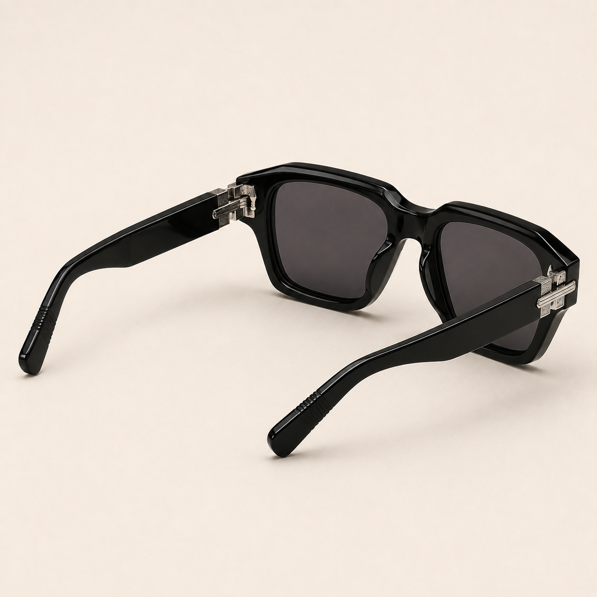 SOVEREIGN Shadow Black Rectangle Sunglasses – UV400 Unisex