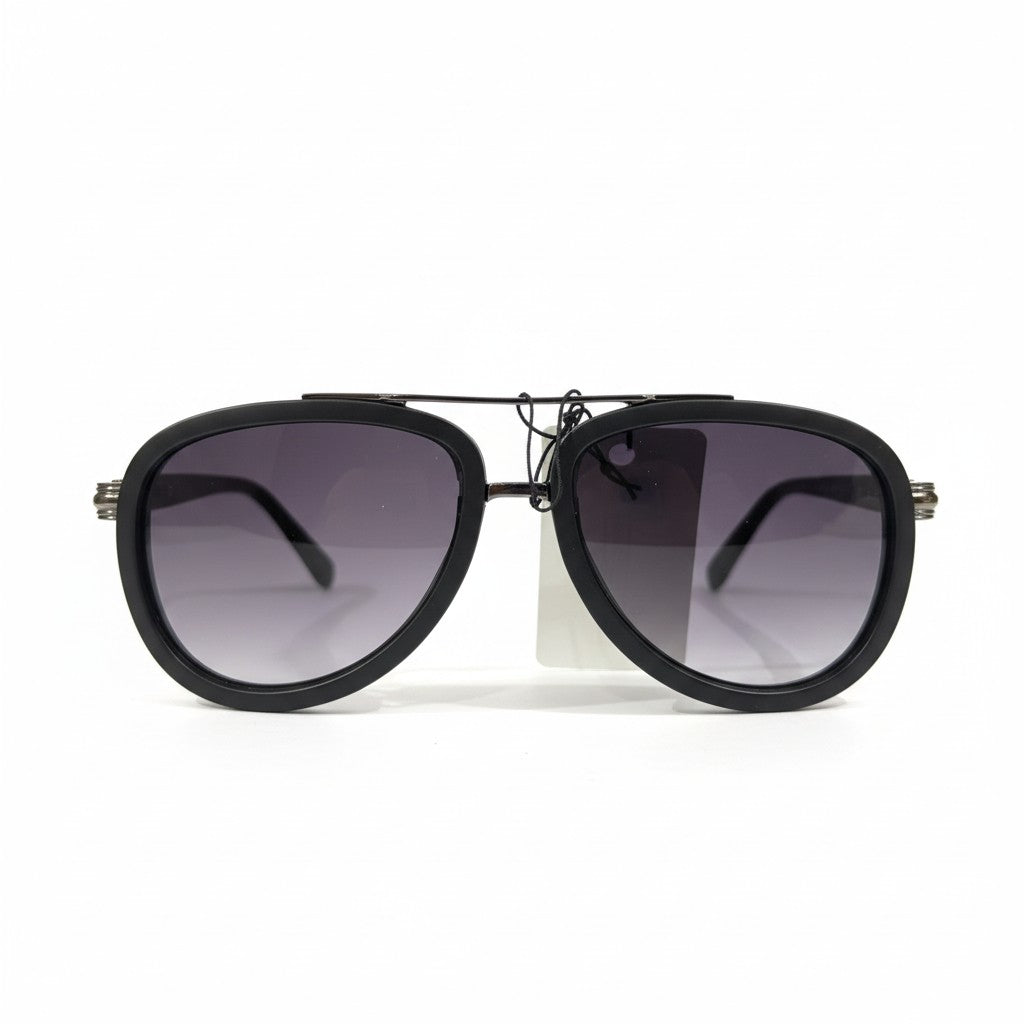 ECLIPSE VELVET Black Oversized Sunglasses with Purple Gradient Lenses – Unisex