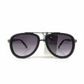 ECLIPSE VELVET Black Oversized Sunglasses with Purple Gradient Lenses – Unisex
