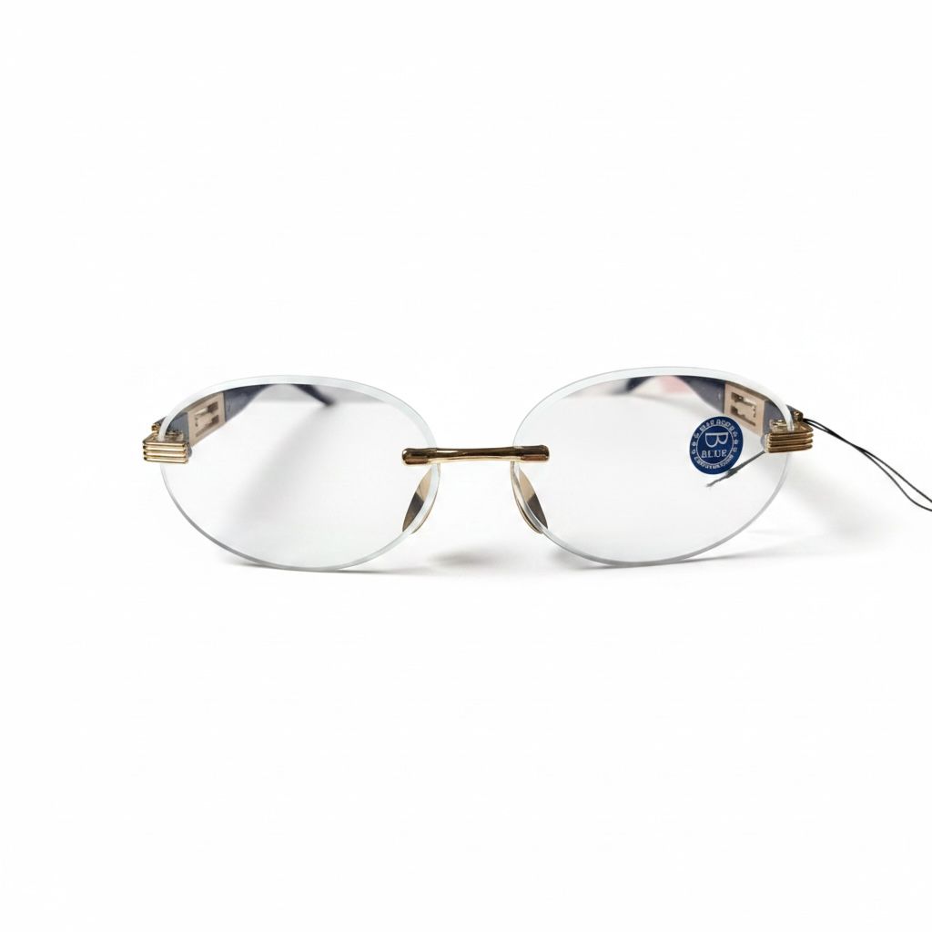 AURELIA ICE Gold Rimless Blue-Light Computer Glasses – Unisex