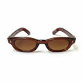 BLACK CREST Glossy Black Full-Rim Rectangle Sunglasses – Unisex