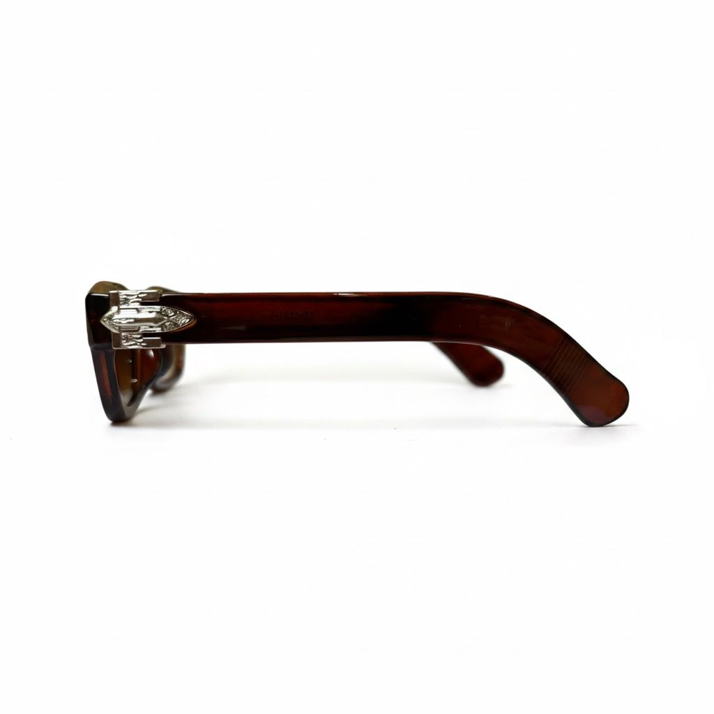 BLACK CREST Glossy Black Full-Rim Rectangle Sunglasses – Unisex