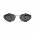 TITAN HEX Gunmetal Geometric Full-Rim Sunglasses – Unisex