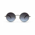 CELESTE ORBIT Silver Round Sunglasses with Blue-Grey Gradient Lenses – Unisex